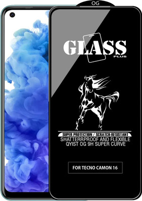 Qyist Edge To Edge Tempered Glass for TECNO CAMON 16(Pack of 1)