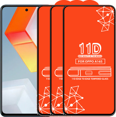 Roxel Edge To Edge Tempered Glass for Oppo A16S(Pack of 3)