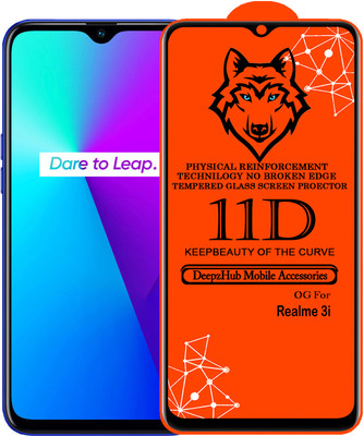 DeepzHub Edge To Edge Tempered Glass for Realme 3i(Pack of 1)