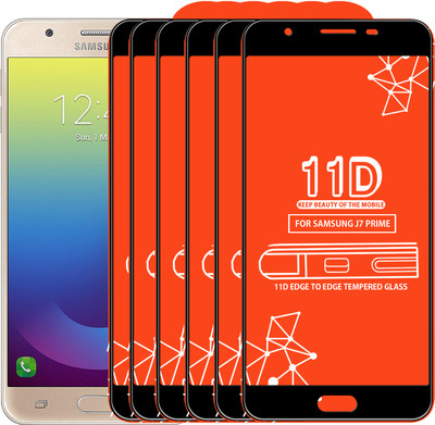 Roxel Edge To Edge Tempered Glass for Samsung Galaxy J7 Prime(Pack of 6)