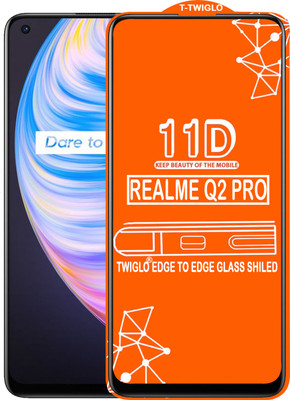TWIGLO Edge To Edge Tempered Glass for REALME Q2 PRO(Pack of 1)