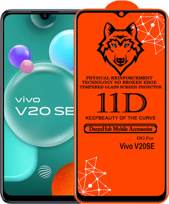 DeepzHub Edge To Edge Tempered Glass for Vivo V20 SE(Pack of 1)