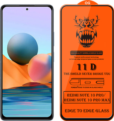 Forego Edge To Edge Tempered Glass for Redmi Note 10 Pro Max(Pack of 1)