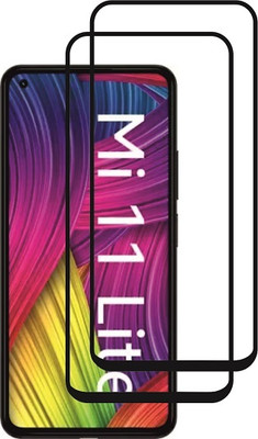 M A ZONE Edge To Edge Tempered Glass for MI 11 LITE(Pack of 2)