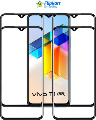 Flipkart SmartBuy Edge To Edge Tempered Glass for VIVO T1 5G(Pack of 4)