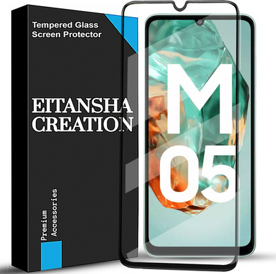 EITANSHA CREATION Edge To Edge Tempered Glass for Samsung Galaxy M05, Samsung Galaxy A05, Samsung Galaxy A05s, Samsung Galaxy F05(Pack of 1)
