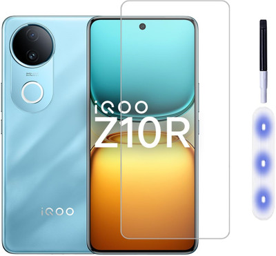 Mersal Edge To Edge Tempered Glass for IQOO Z10R 5G, UV with Perfect Fit with Easy Installation Kit(Pack of 1)