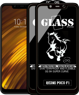 PFOAM Edge To Edge Tempered Glass for POCO F1(Pack of 2)