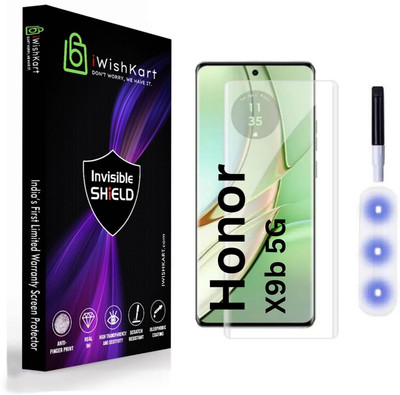 iWishKart Edge To Edge Tempered Glass for Honor X9b 5G, Honor X9b, Vis_pk1, Military grade UV Edge to Edge gorilla glass(Pack of 1)
