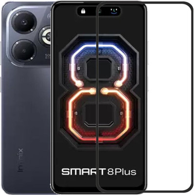 INFINITYWORLD Edge To Edge Tempered Glass for Infinix Smart 8 Plus(Pack of 1)