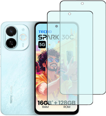 KARTRAY Edge To Edge Tempered Glass for Tecno Spark 30C 5G, Matte Glass(Pack of 2)