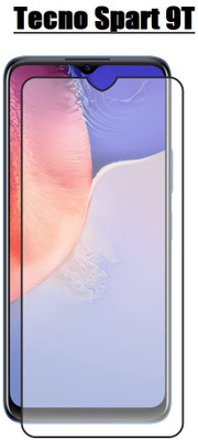 O2MG Edge To Edge Tempered Glass for Tecno Spark 9T(Pack of 1)
