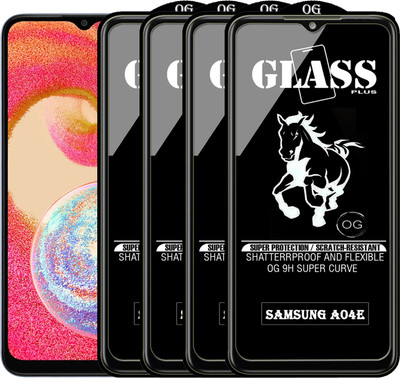 PFOAM Edge To Edge Tempered Glass for SAMSUNG GALAXY A04E(Pack of 4)