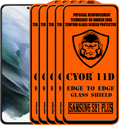 CYOR Edge To Edge Tempered Glass for SAMSUNG S21 PLUS(Pack of 5)