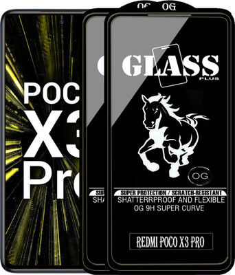PFOAM Edge To Edge Tempered Glass for REDMI POCO X3 PRO(Pack of 2)