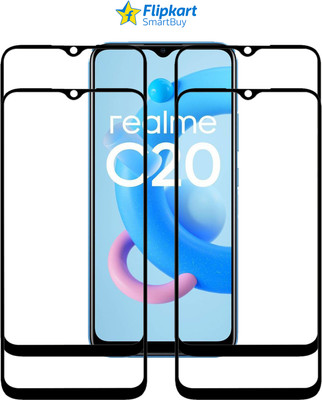 Flipkart SmartBuy Edge To Edge Tempered Glass for REALME C20(Pack of 4)
