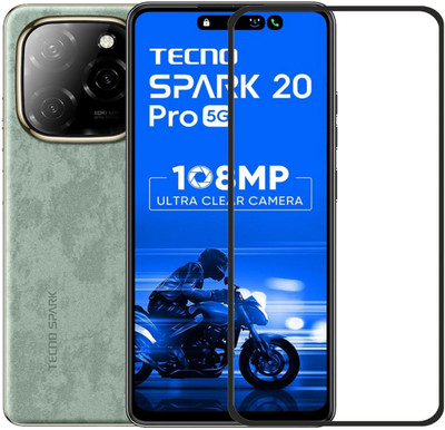 SNMART Edge To Edge Tempered Glass for Tecno Spark 20 Pro 5G(Pack of 1)