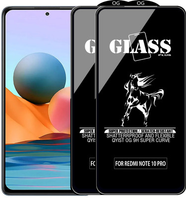 Qyist Edge To Edge Tempered Glass for REDMI NOTE 10 PRO(Pack of 2)
