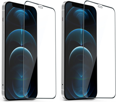 Maxpro Edge To Edge Tempered Glass for Apple iPhone 12 Pro Max(Pack of 2)