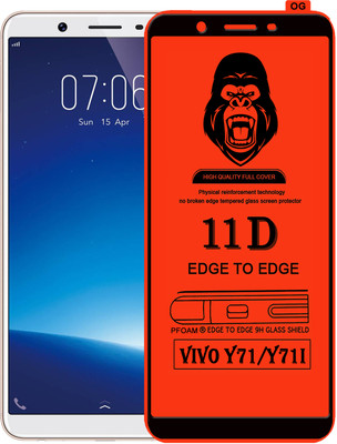 Laxdom Edge To Edge Tempered Glass for VIVO Y71(Pack of 1)