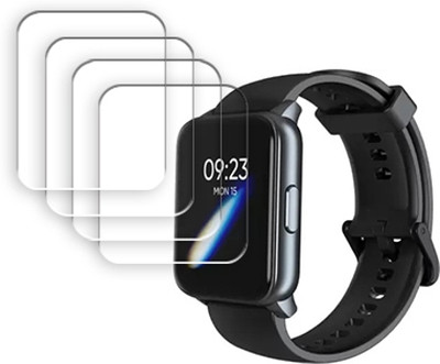 SOMTONE Edge To Edge Tempered Glass for Dizo by realme Techlife Watch SMARTWATCH SCREEN GUARD(Pack of 4)
