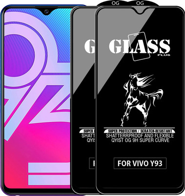Qyist Edge To Edge Tempered Glass for VIVO Y93(Pack of 2)