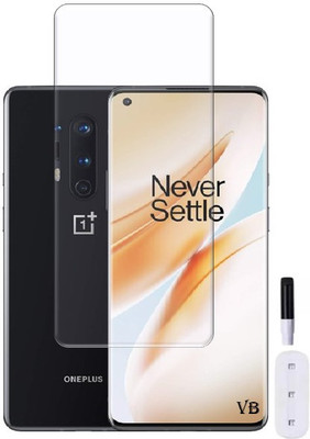VISHRN CASES Edge To Edge Tempered Glass for OnePlus 8 Pro, One Plus 8 Pro, 1+ 8 Pro(Pack of 1)