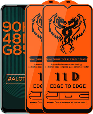 Forego Edge To Edge Tempered Glass for Infinix Hot 10s(Pack of 2)
