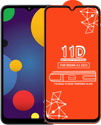 Qyist Edge To Edge Tempered Glass for Redmi A2 2023(Pack of 1)