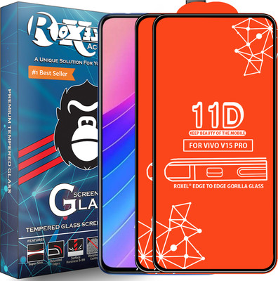 Roxel Edge To Edge Tempered Glass for Vivo V15 Pro(Pack of 2)