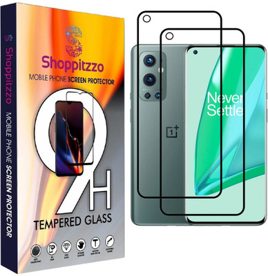 Shoppitzzo Edge To Edge Tempered Glass for OnePlus 8T,9,9R,OPPO Reno 7 Pro/*NeoShield*Tempered Glass/Full Screen Coverage-Edge to Edge/9H(Pack of 2)