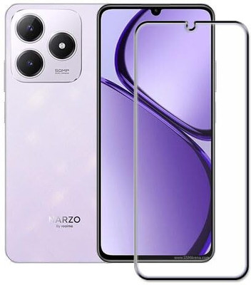 LIKEDESIGN Edge To Edge Tempered Glass for Realme C63, Realme Narzo N63(Pack of 1)