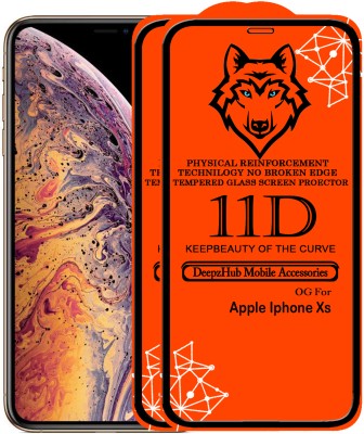 CRodible Edge To Edge Tempered Glass for Apple iPhone XS(Pack of 2)