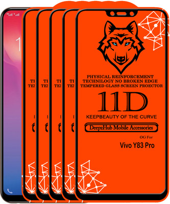 DeepzHub Edge To Edge Tempered Glass for Vivo Y83 Pro(Pack of 5)
