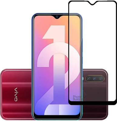 NIMMIKA ENTERPRISES Edge To Edge Tempered Glass for Vivo Y12 D+ Tempered Glass(Pack of 1)