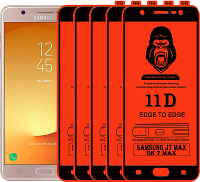 Rofix star Edge To Edge Tempered Glass for Samsung Galaxy J7 Max(Pack of 5)