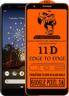 TWIGLO Edge To Edge Tempered Glass for GOOGLE PIXEL 3A(Pack of 1)