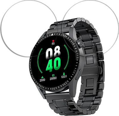 SOMTONE Edge To Edge Tempered Glass for Fire-Boltt Talk 2 Pro Ultra 1.39 inch SMARTWATCH SCREEN GUARD(Pack of 2)