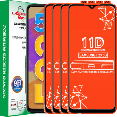 Laxdom Edge To Edge Tempered Glass for SAMSUNG GALAXY F23 5G(Pack of 4)