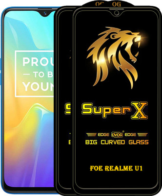 PFOAM Edge To Edge Tempered Glass for Realme U1(Pack of 2)