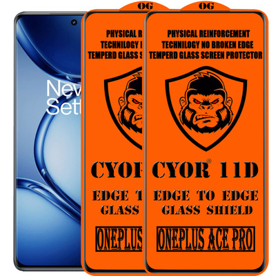 CYOR Edge To Edge Tempered Glass for ONEPLUS ACE PRO(Pack of 2)