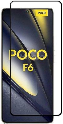 Caseline Edge To Edge Tempered Glass for POCO F6 5G, POCO F6(Pack of 1)