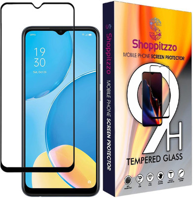 Shoppitzzo Edge To Edge Tempered Glass for OPPO A53s 5G,OPPO A15s/*NeoShield*Tempered Glass/Full Screen Coverage-Edge to Edge/9H(Pack of 1)