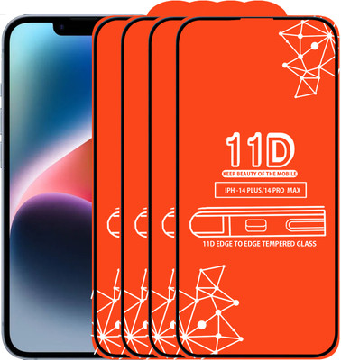 Roxel Edge To Edge Tempered Glass for Iphone 14 Plus(Pack of 4)