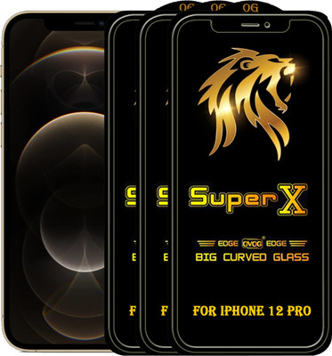 PFOAM Edge To Edge Tempered Glass for APPLE IPHONE 12 PRO(Pack of 3)