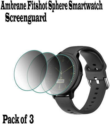 EZGER Edge To Edge Tempered Glass for ambrane fitshot sphere(Pack of 3)