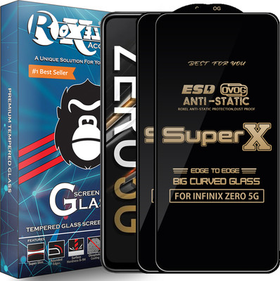 Roxel Edge To Edge Tempered Glass for INFINIX ZERO 5G(Pack of 2)