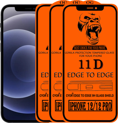 CYOR Edge To Edge Tempered Glass for IPHONE 12 MINI(Pack of 3)