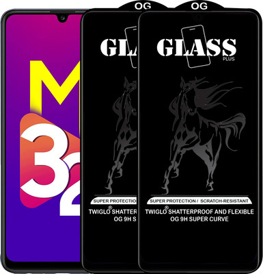 TWIGLO Edge To Edge Tempered Glass for SAMSUNG M32 4G(Pack of 2)