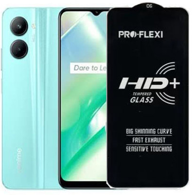 SM Styles Edge To Edge Tempered Glass for Realme C33 2023(Pack of 1)